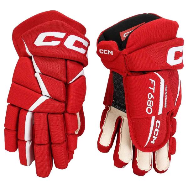 Перчатки CCM JETSPEED FT680 SR (RED/WHT 13")